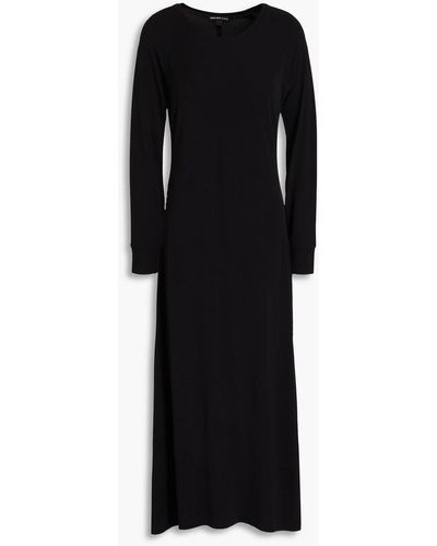 James Perse Jersey Midi Dress - Black