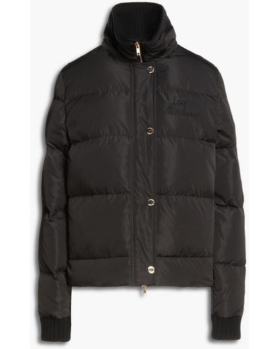 Love Moschino Quilted Shell Down Jacket - Black