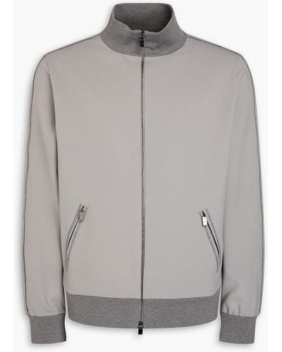 Canali Stretch-jersey Jacket - Grey