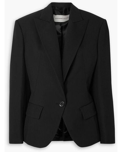Alexandre Vauthier Grain De Poudre Wool Jacket - Black