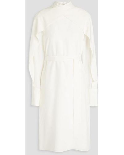 JOSEPH Alfreda Ruffled Silk Crepe De Chine Dress - White