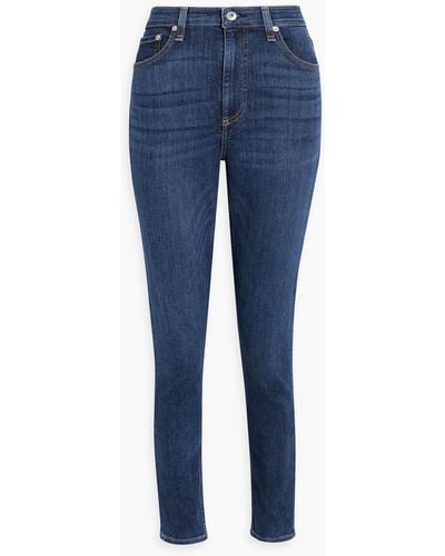 Rag & Bone Nina High-rise Skinny Jeans - Blue
