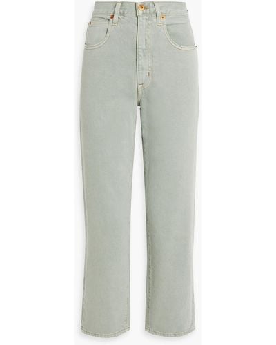 SLVRLAKE Denim London hoch sitzende jeans mit geradem bein - Grau