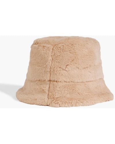 Eugenia Kim Yuki Faux Fur Bucket Hat - Natural