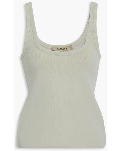 Yeezy Ribbed Stretch-jersey Tank - Natural