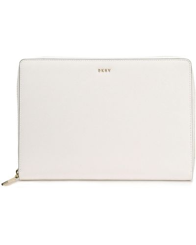 DKNY Leather Laptop Case - White