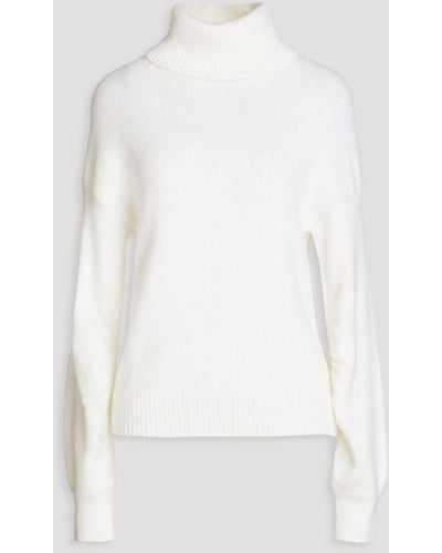 A.L.C. Taryn Ribbed Wool-blend Turtleneck Sweater - White
