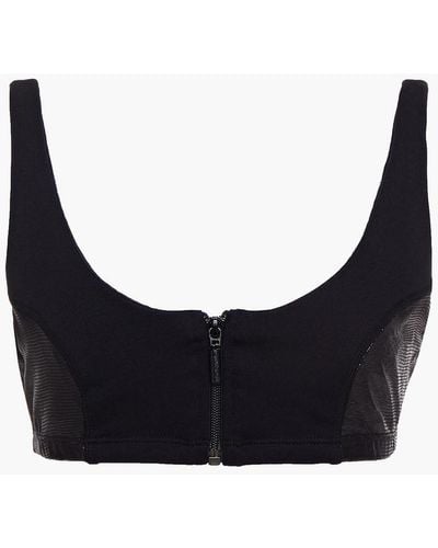 Cosabella Panelled Coated Jersey Bra - Black