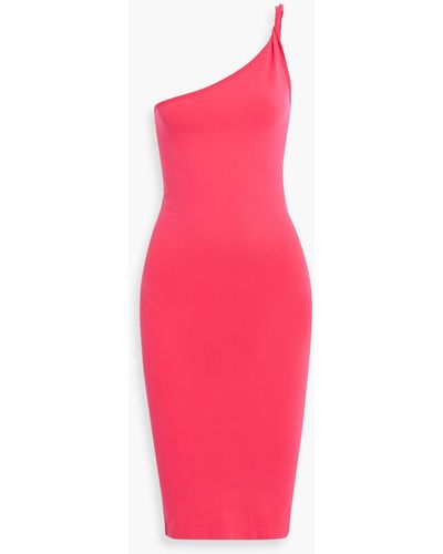 Helmut Lang One-shoulder Jersey Dress - Pink