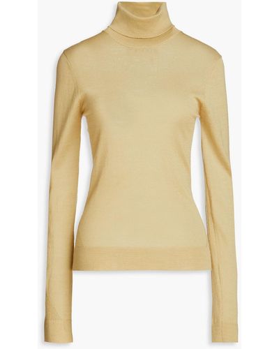 REMAIN Birger Christensen Wool-blend Turtleneck Sweater - Yellow