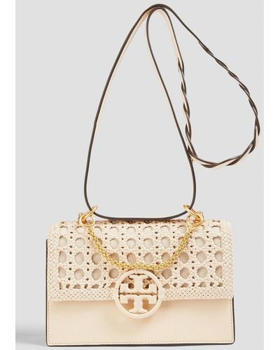 Tory Burch Hestia Quilted Leather Tote - Natural