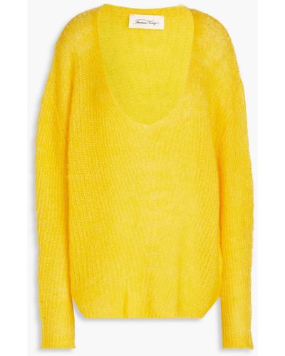 American Vintage Yanbay Knitted Jumper - Yellow