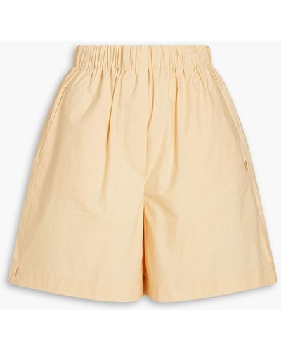 Nanushka Megan Cotton-poplin Shorts - Natural