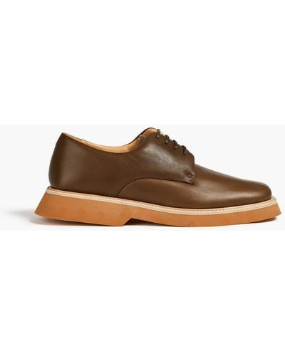 Jacquemus Carre Leather Derby Shoes - Brown