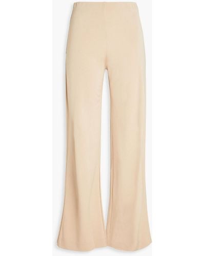 By Malene Birger Milah Jersey Wide-leg Trousers - Natural