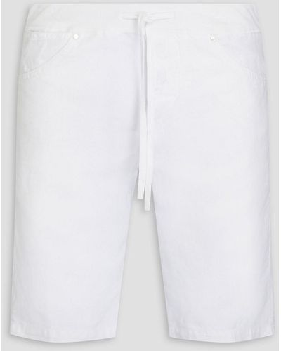 120% Lino Linen Shorts - White