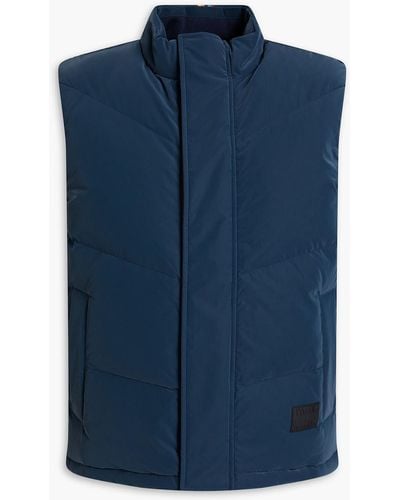 Paul Smith Quilted Padded Shell Vest - Blue