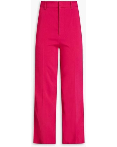 RED Valentino Stretch-crepe Bootcut Trousers - Pink