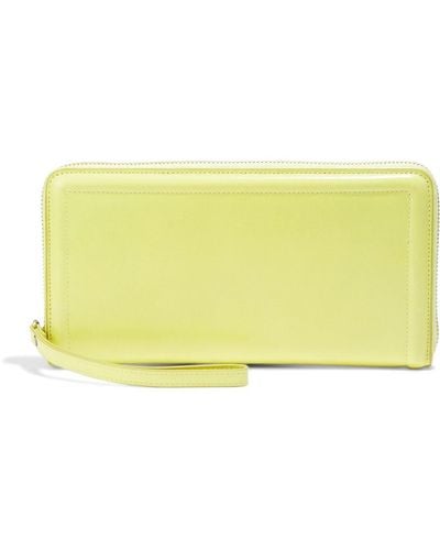 Dries Van Noten Leather Continental Wallet - Yellow