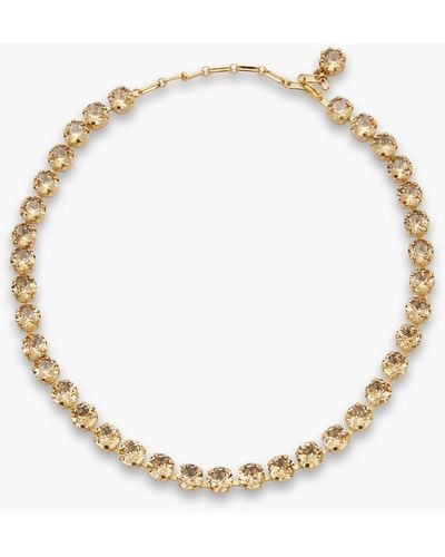 Zimmermann Gold-tone Crystal Necklace - White