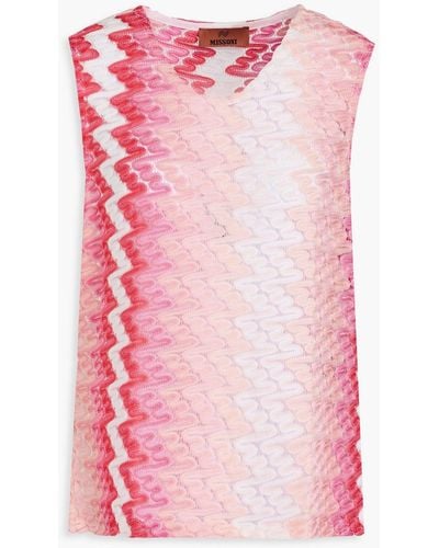 Missoni Crochet-knit Top - Pink
