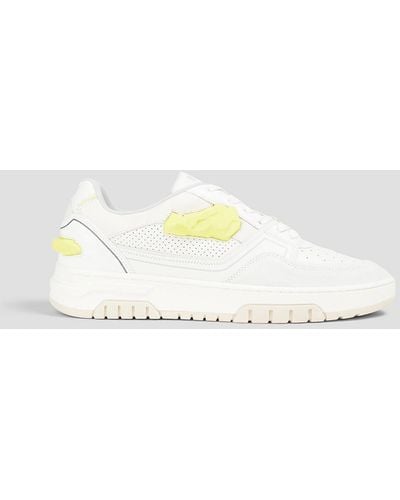 MSGM Perforated Leather Trainers - White