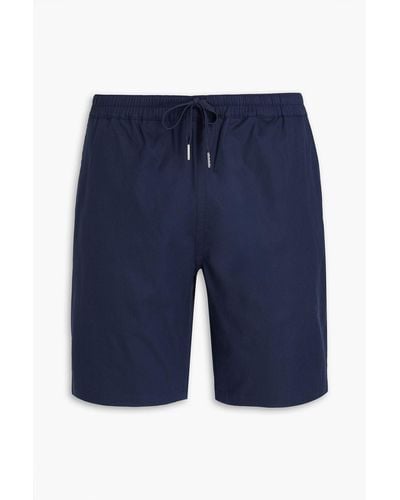 Sandro Gamma shorts aus twill aus einer baumwollmischung mit tunnelzug - Blau
