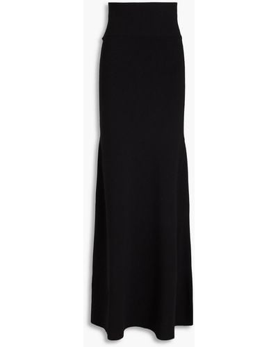 Victoria Beckham Stretch-knit Maxi Skirt - Black