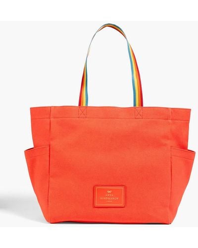 Anya Hindmarch Canvas Tote - Red
