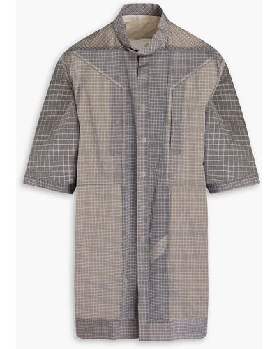 Rick Owens Oversized-hemd aus ripstop - Grau