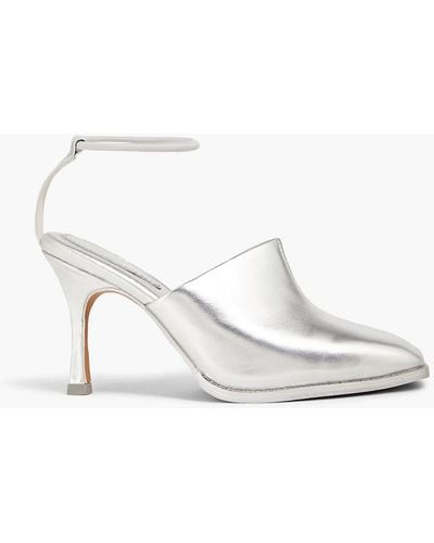 Stine Goya Nadine Leather Court Shoes - White