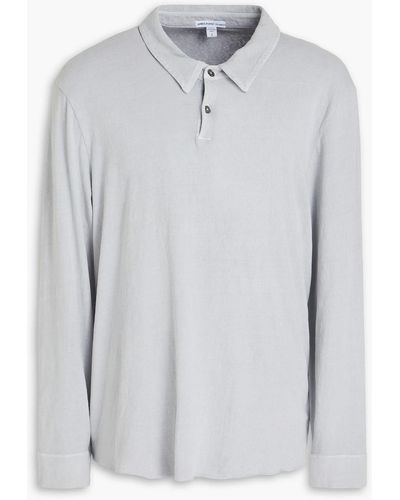 James Perse Poloshirt aus stretch-baumwoll-jersey - Weiß
