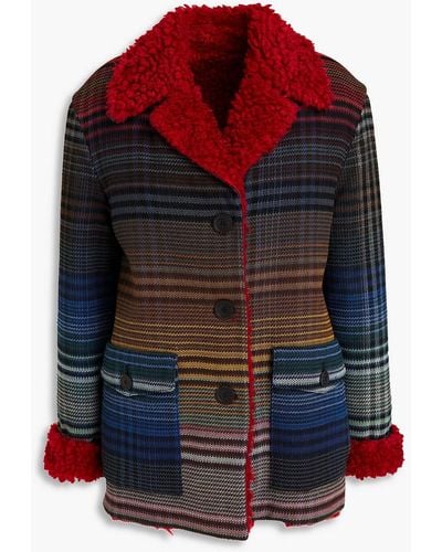 Missoni Marled Wool-blend Jacket - Red