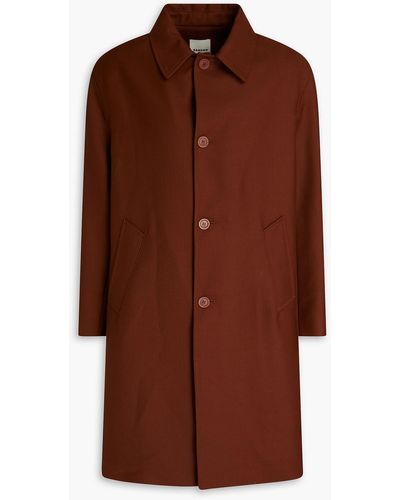 Sandro Twill Coat - Brown