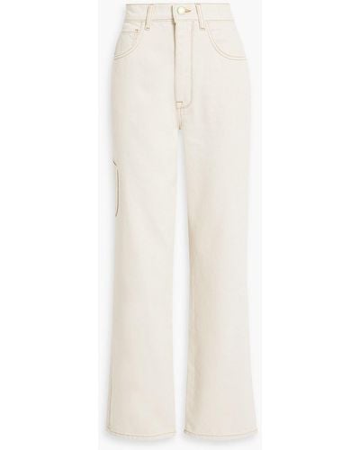 Triarchy High-rise Wide-leg Jeans - White
