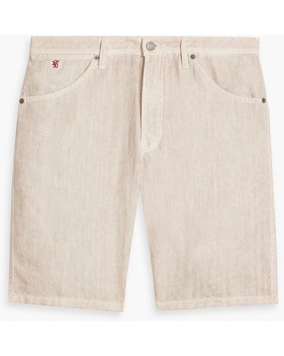 120% Lino Linen Shorts - White