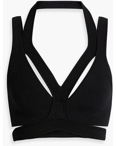 Dion Lee Bustier aus rippstrick - Schwarz