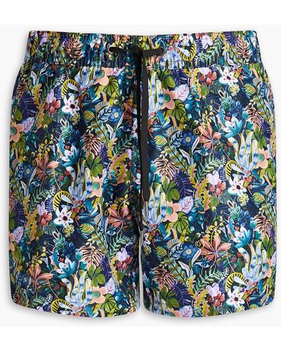 Onia Short-length Liberty-print Swim Shorts - Multicolour