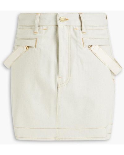 Jacquemus Nimes Denim Mini Skirt - White