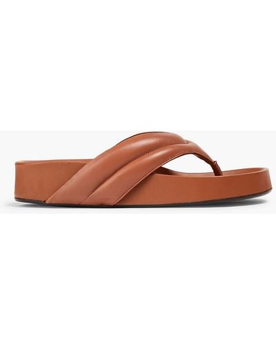 Atp Atelier Bellano Leather Sandals - Brown