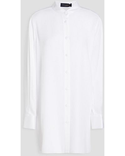 Piazza Sempione Satin-crepe Shirt - White