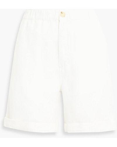 Alex Mill Linen, Tm And Cotton-blend Twill Shorts - White