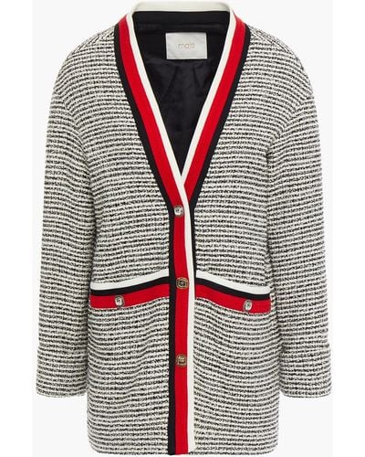 Maje Jacke aus tweed aus einer baumwollmischung mit metallic-effekt - Mehrfarbig