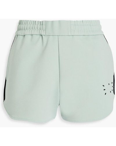 McQ Appliquéd Piqué Shorts - Green