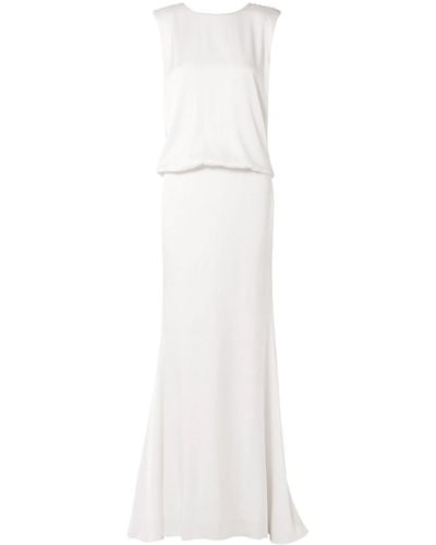 Rachel Zoe Ava Lace-trimmed Satin-crepe Gown - White