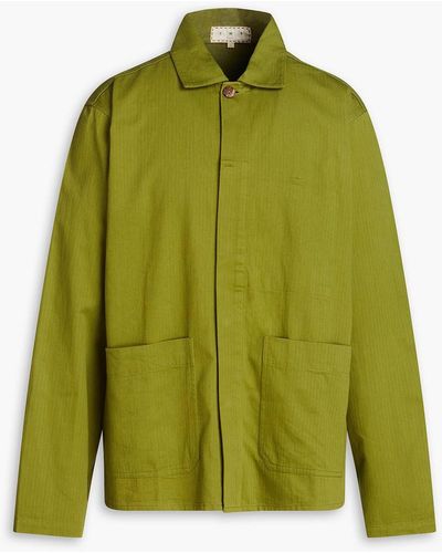 SMR Days Arpoador Herringbone Cotton Jacket - Green