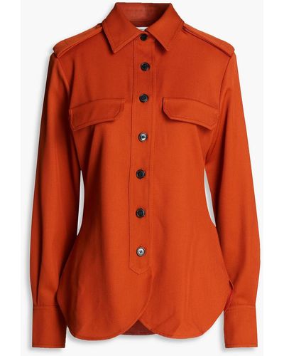 Victoria Beckham Twill Shirt - Orange