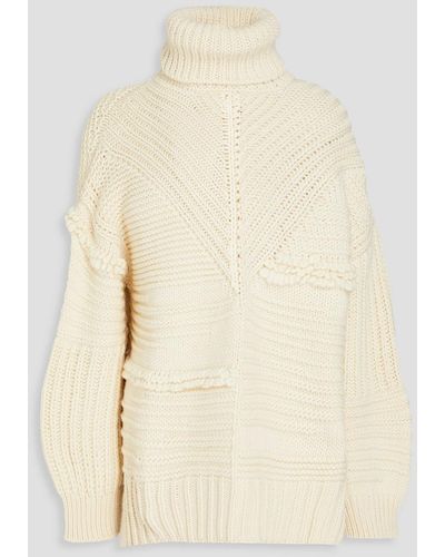 A.L.C. Merino Wool Turtleneck Sweater - Natural