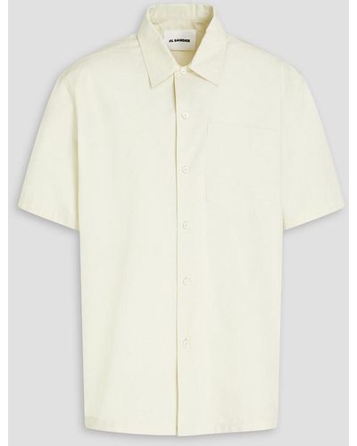 Jil Sander Cotton-poplin Shirt - Natural