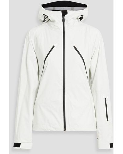 Aztech Mountain Shell Hooded Ski Jacket - White